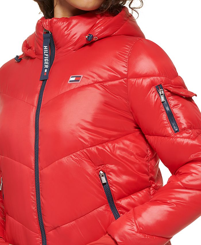 Tommy Hilfiger Women's Hooded Puffer Jacket Macy's