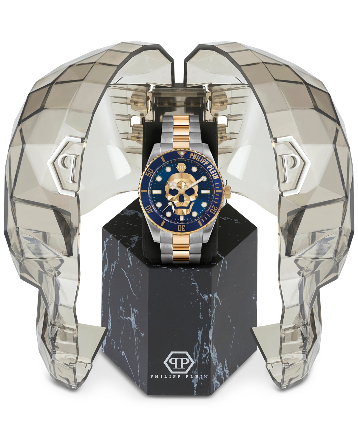 Philipp Plein Men's The $kullStainless Steel Bracelet Watch 44mm - Two Tone