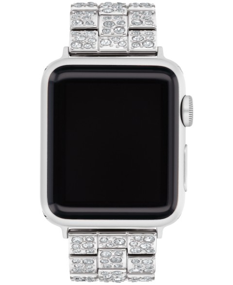 COACH Stainless Steel Crystal Bracelet Apple Watch, 38, 40, 41mm