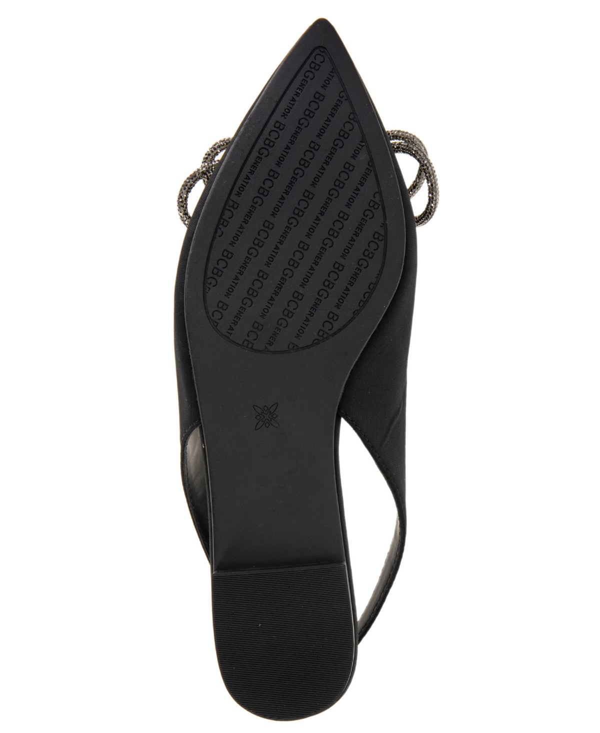 BCBGeneration Women's Kristin Rhinestone Bow Sling Back Flat