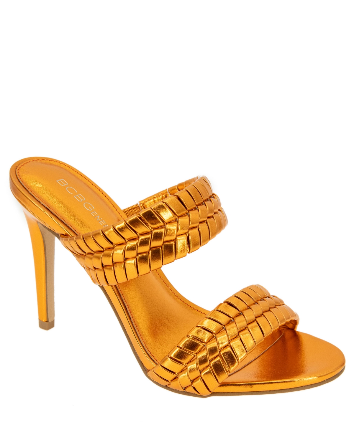 Shop Bcbgeneration Women's Jendi Dress Sandal In Tangerine Metallic