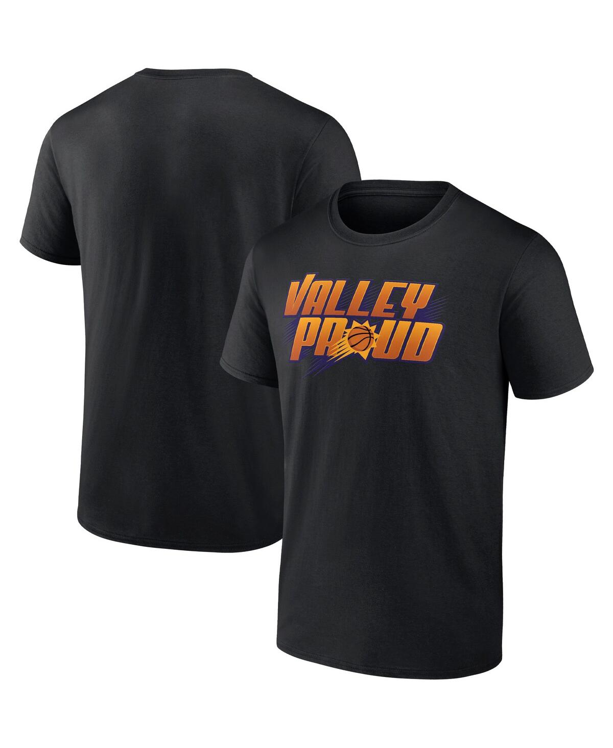 Fanatics Men's  Black Phoenix Suns Valley Proud Hometown Collection T-shirt In Black