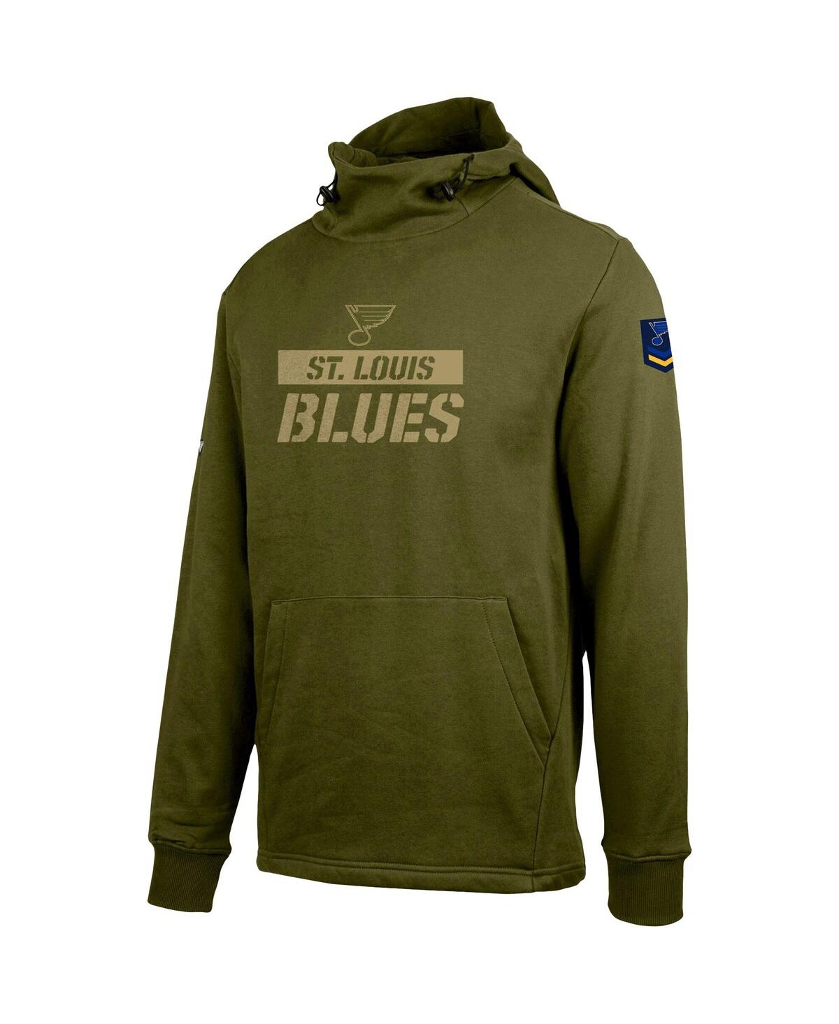 Shop Levelwear Men's  Green St. Louis Blues Delta Shift Pullover Hoodie