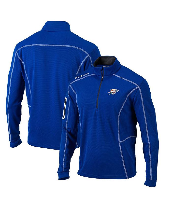 Columbia Men's Blue Oklahoma City Thunder OmniWick Shotgun QuarterZip