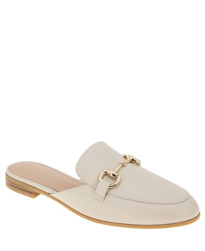 Cream mule loafers on sale