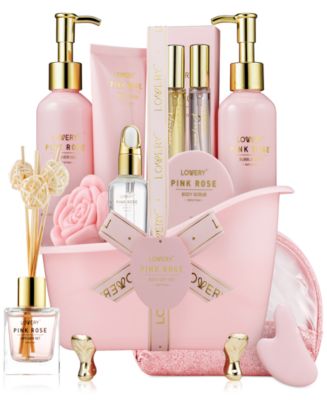 Lovery 19-Pc. Pink Rose Relaxing Luxury Spa Gift Set - Macy's