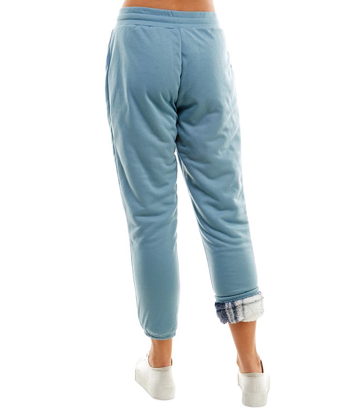 Ultra Flirt Juniors' Sherpa Lined Graphic Sweatpants - Macy's
