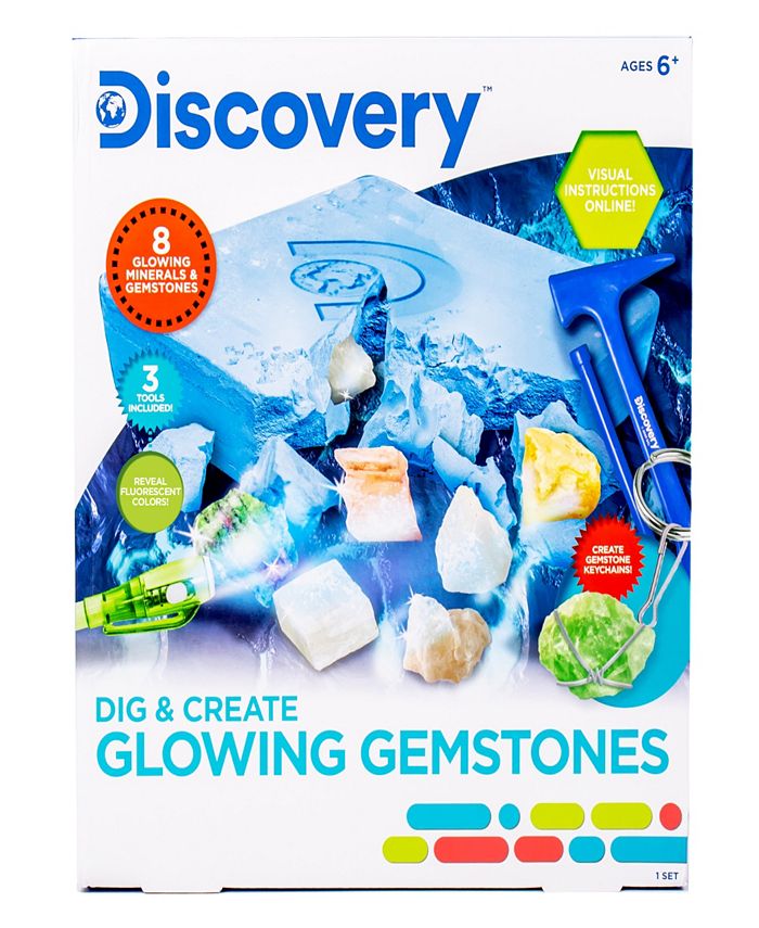Discovery Dig Create Glowing Gemstones Playset - Macy's
