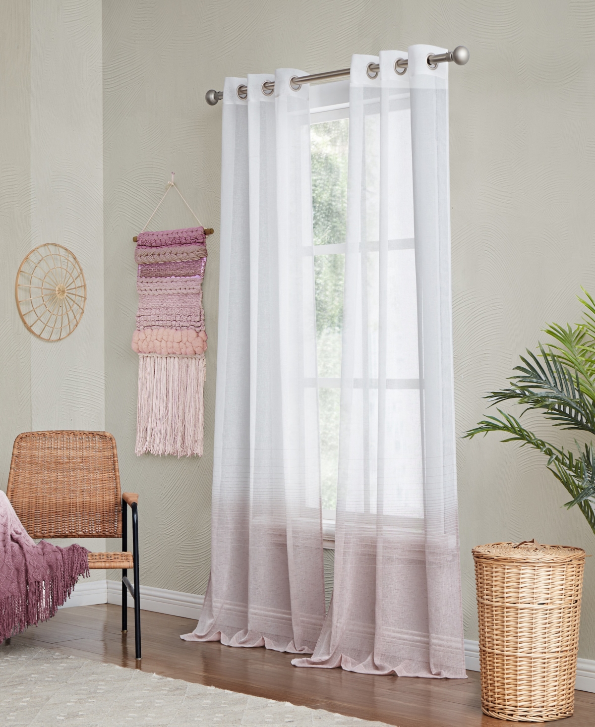 Dainty Home Linea Window Panel Set, 76