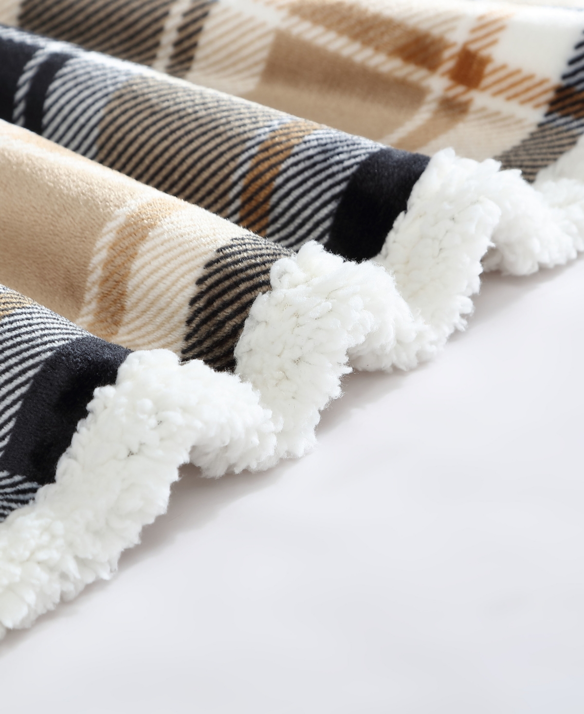 Eddie Bauer Rugged Plaid Ultra Soft Plush Fleece Throw, 50" x 60"