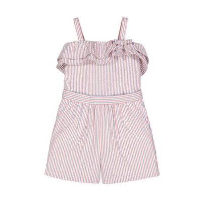 Hope & Henry Little Girls Ruffle Edge Romper - Macy's