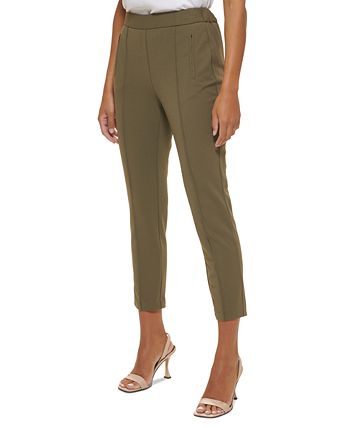Calvin Klein Petite Scuba Crepe Slim-Leg Pants & Reviews - Wear to Work -  Petites - Macy's