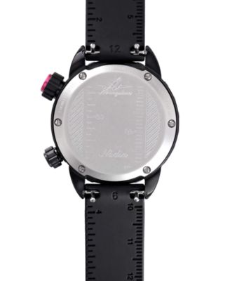 Women's Automatic Nadia Black Silicone Strap Watch 35mm
