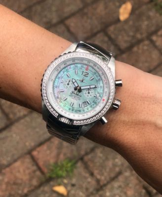 Jackie Women's Chronograph Multifunctional Stainless Steel Bracelet Watch 41-1/2mm