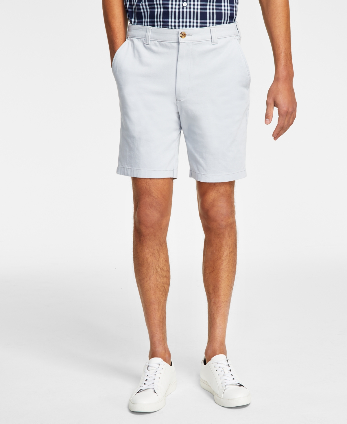 Men's Regular-Fit 9" 4-Way Stretch Shorts, Created for Macy's - Aqua Reef