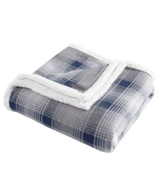CLOSEOUT! Nordic Plaid Ultra Soft Plush Fleece Reversible Oversized Throw, 70" x 50"