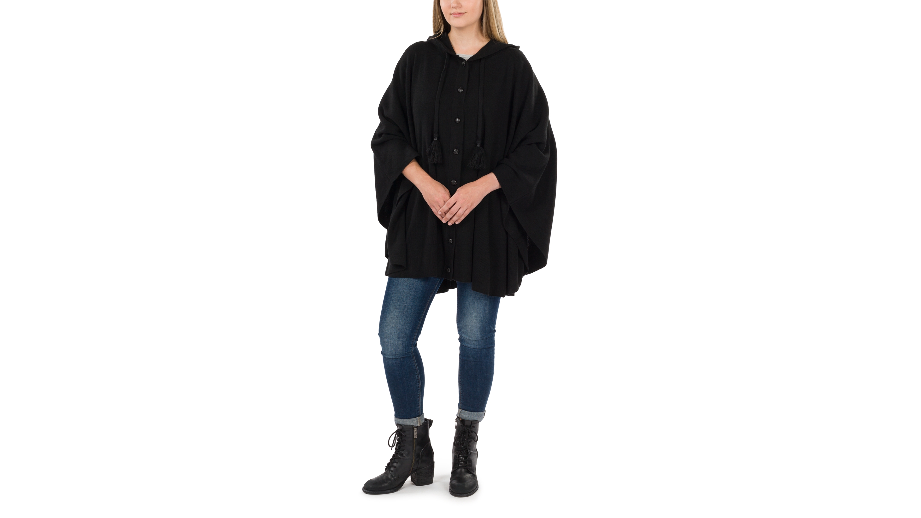 Patricia Nash Women's Hooded Cape with Buttons