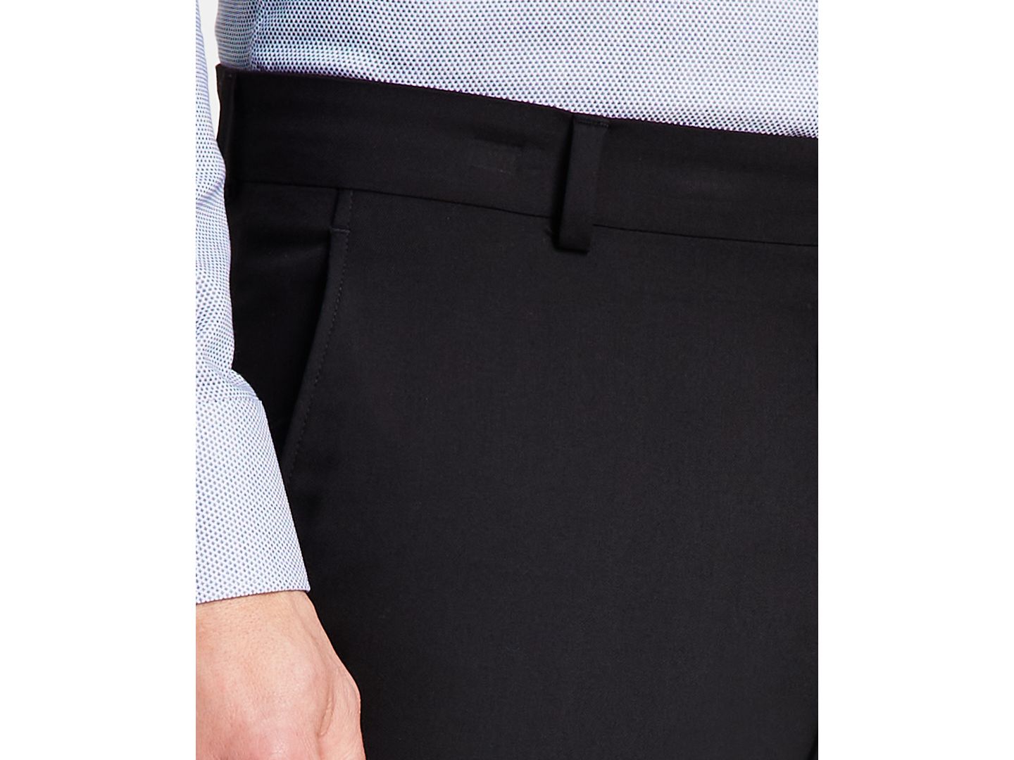 Мужские брюки Kenneth Cole Reaction Techni-Cole Suit Separates Slim-Fit, цвет: Чёрный — фото 5