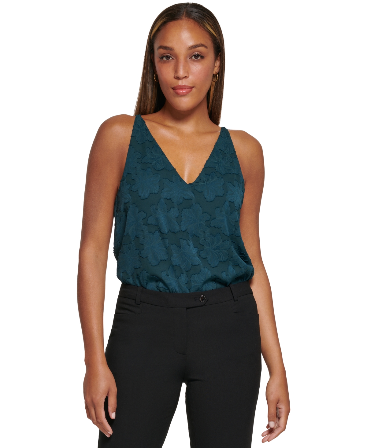 Calvin Klein Women's Textured Floral Camisole