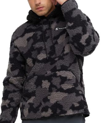 Champion - Men's Cozy Standard-Fit Camouflage Plush Fleece Hoodie