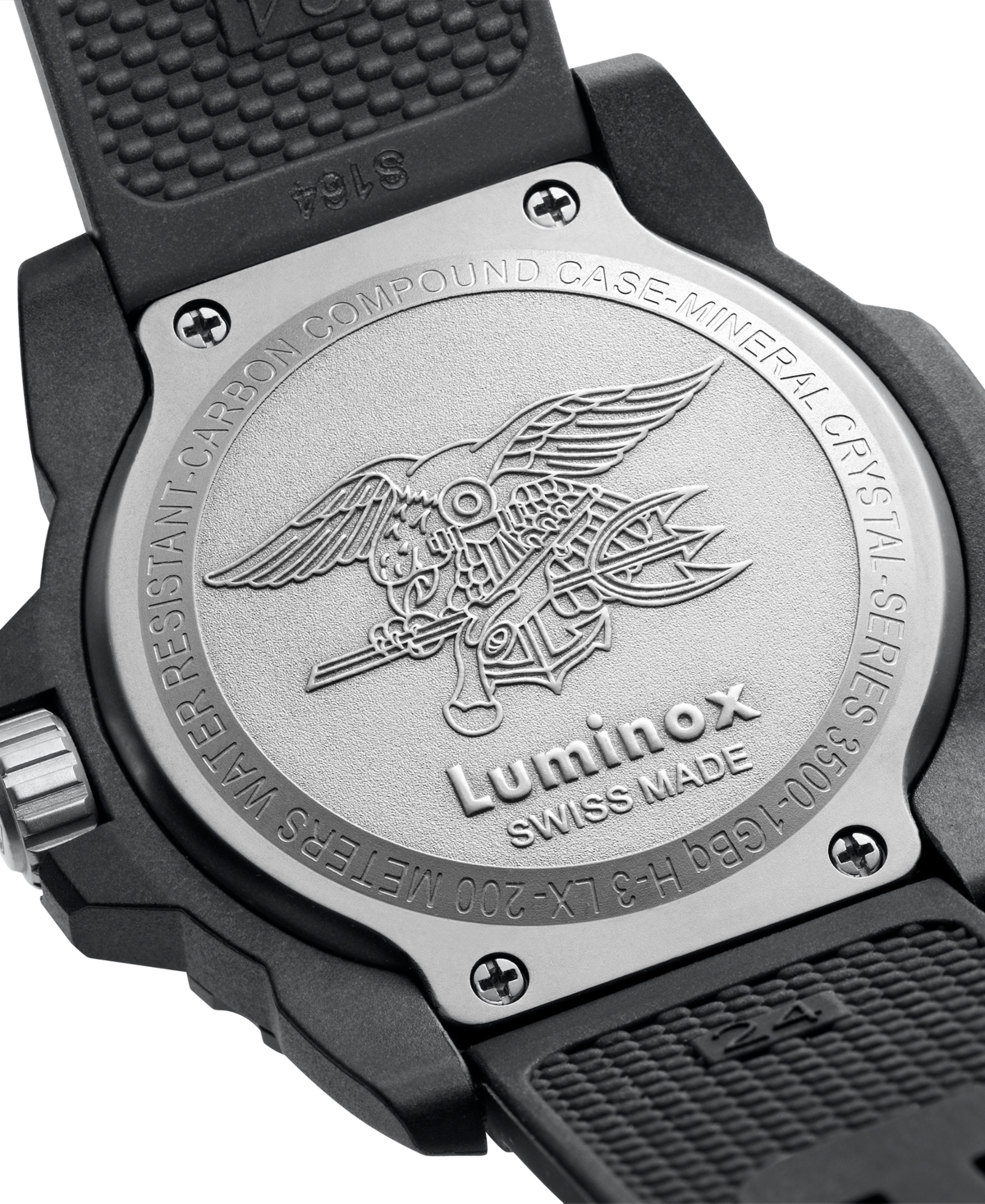 Shop Luminox Men's Swiss Navy Seal Military Dive Black Rubber Strap Watch 45mm In No Color