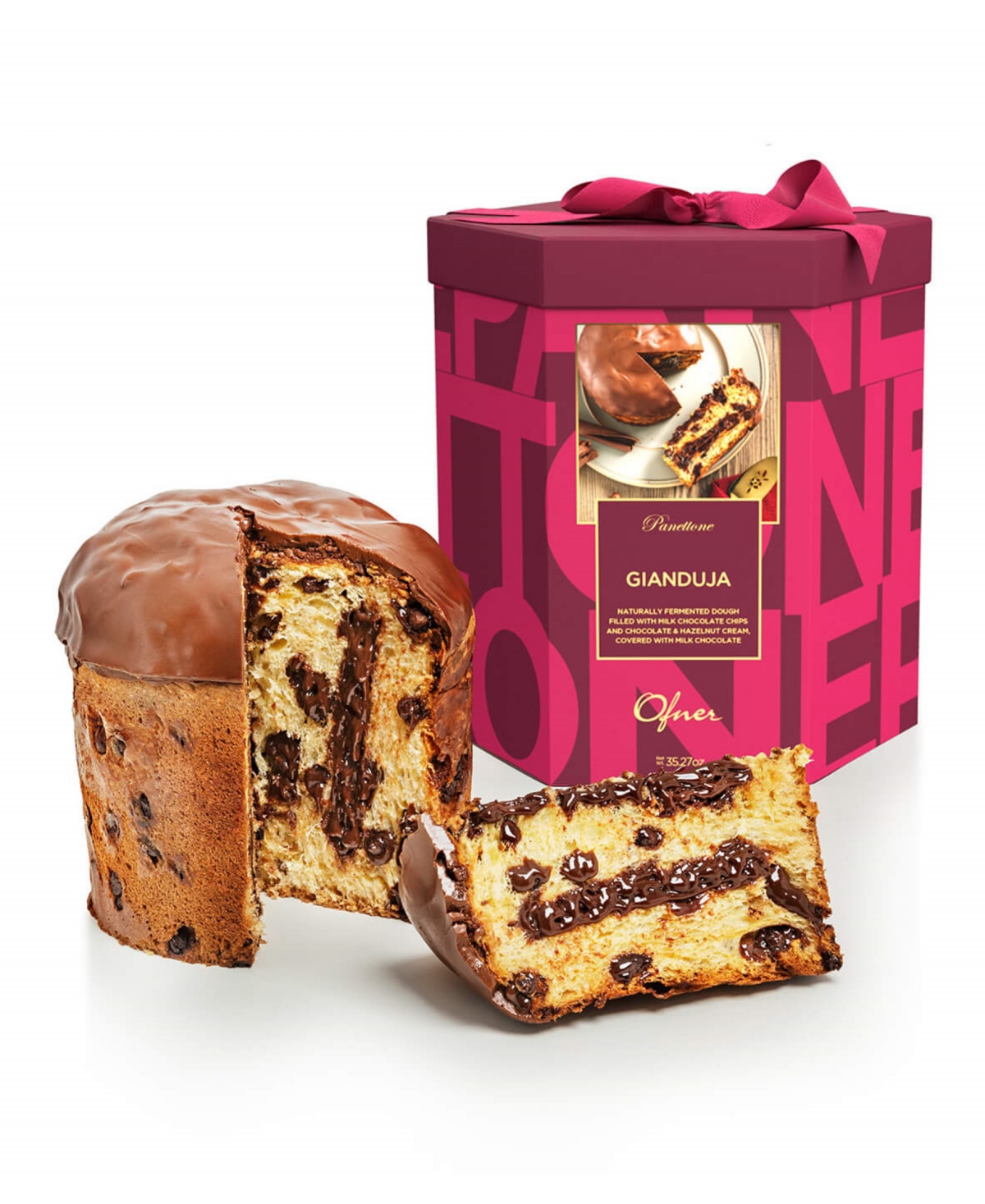 Ofner Panettone Gianduja Cake, 35.27 oz In No Color