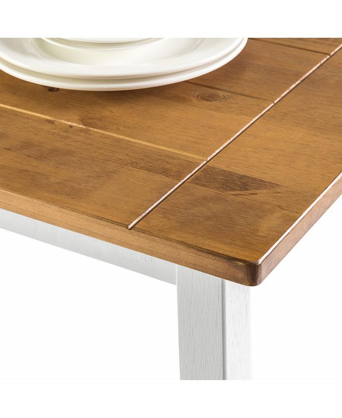Zinus Becky Farmhouse Wood Dining Table Macy's