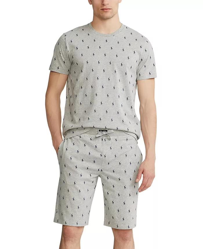 Men's Cotton Logo Pajama Shorts - thumbnail 6