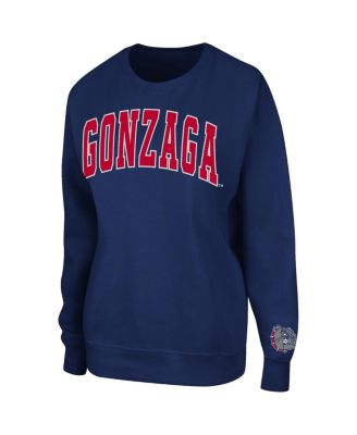 Colosseum Women's Navy Gonzaga Bulldogs Campanile Pullover Sweatshirt