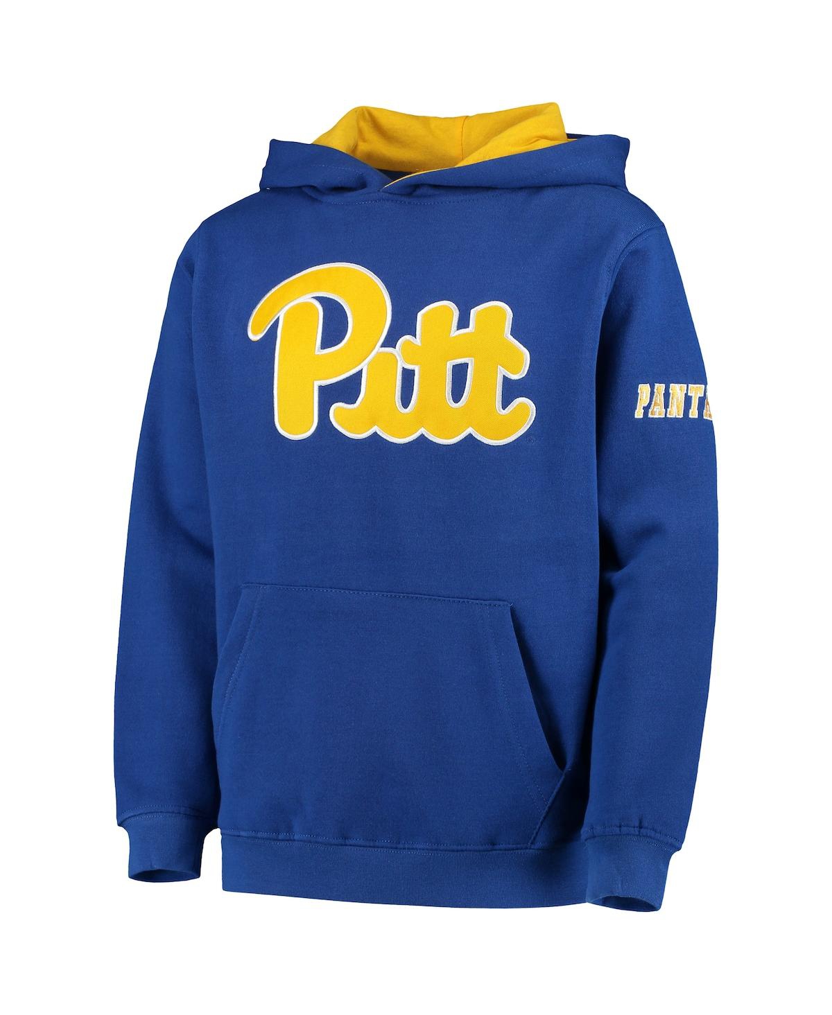 Big Boys Colosseum Pitt Panthers Big Logo Pullover Hoodie