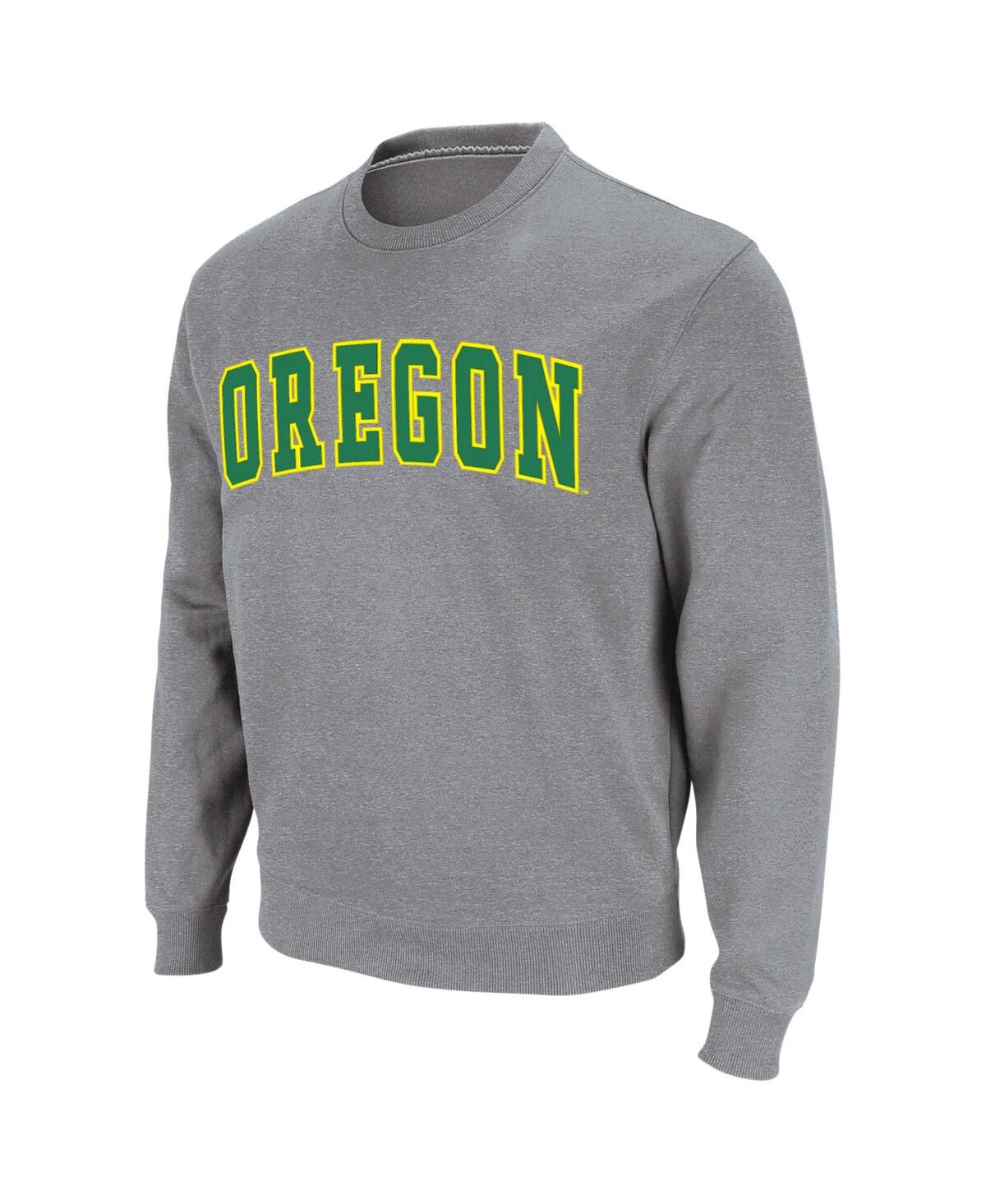 Colosseum Men's Oregon Ducks Arch And Logo Sweatshirt In Yellow