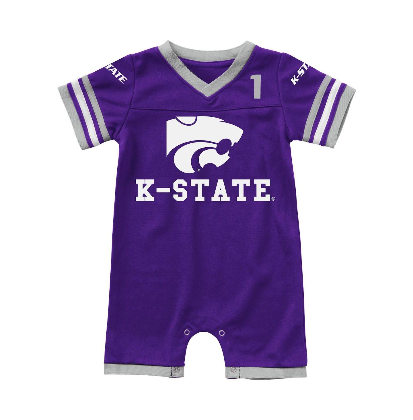 Комбинезон Colosseum Purple Kansas State Wildcats Bumpo Football Logo Romper для малышей — фото 1