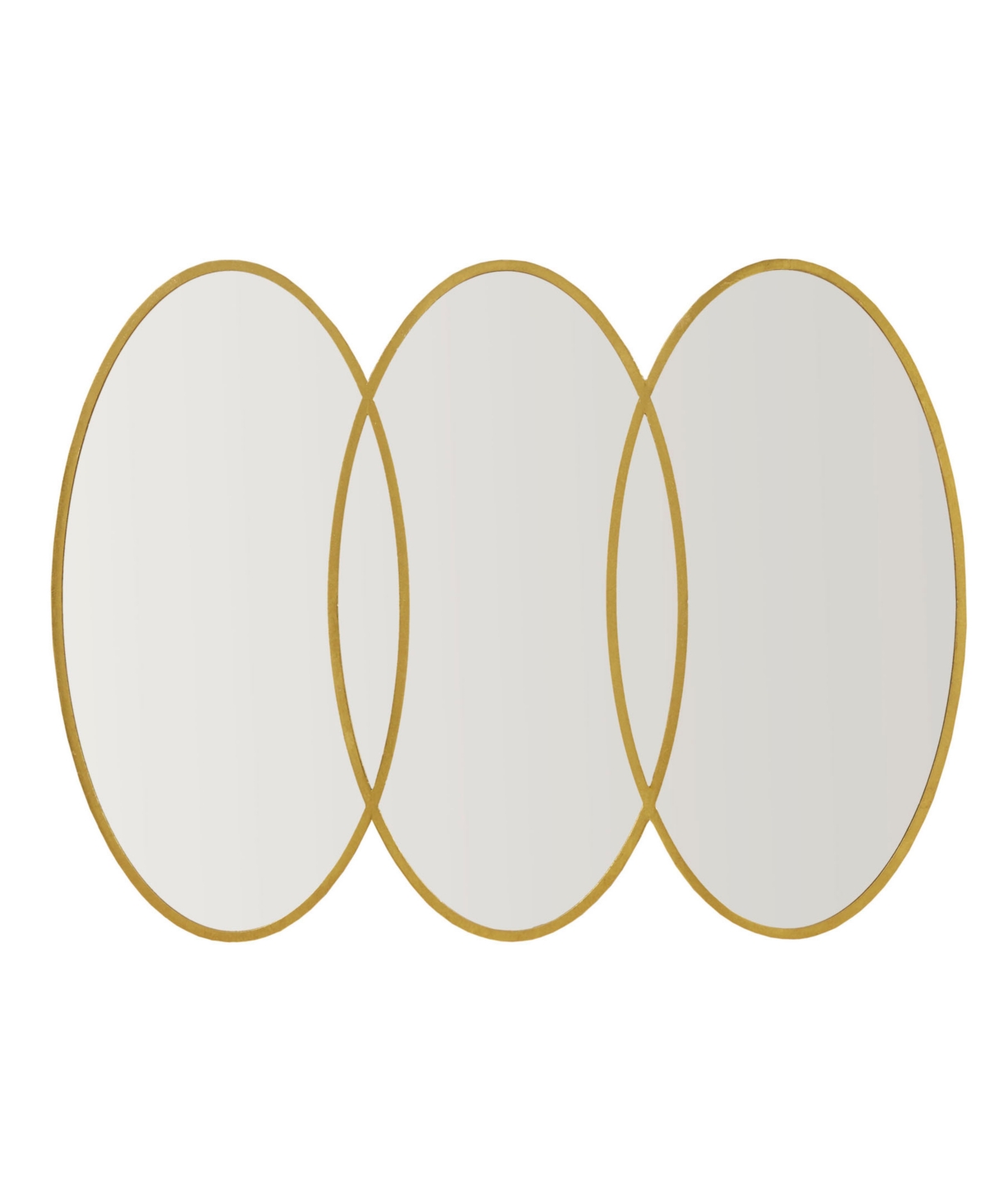 Madison Park Signature Eclipse Oval Wall Decor Mirror, 40" X 30" X 1.77" In Gold-tone