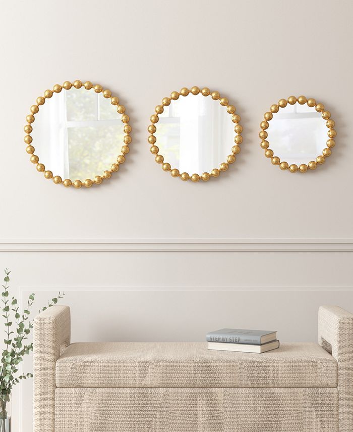 Madison Park Signature Marlowe 3 Piece Round Wall Decor Mirror Set Macy's