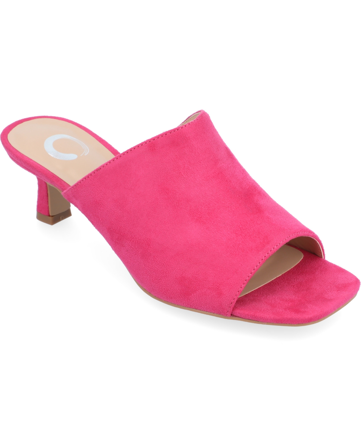 Shop Journee Collection Women's Mercerr Slip On Heels In Fuchsia