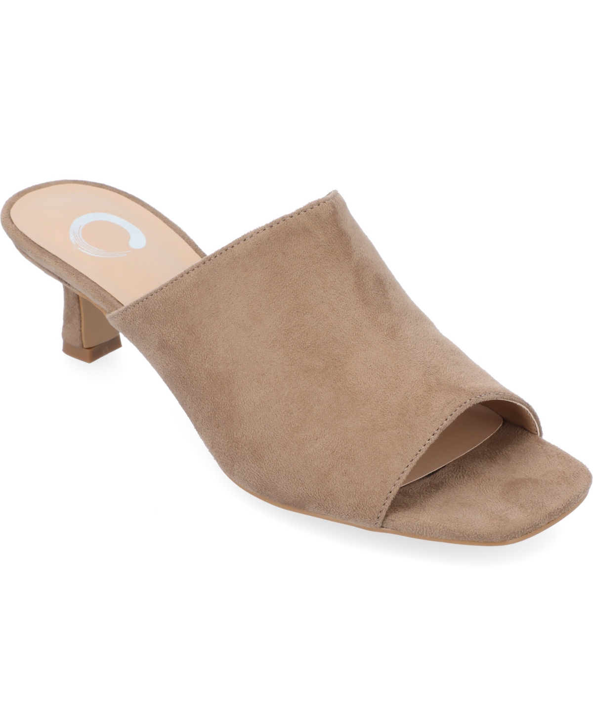 Journee Collection Women's Mercerr Slip On Heels In Taupe