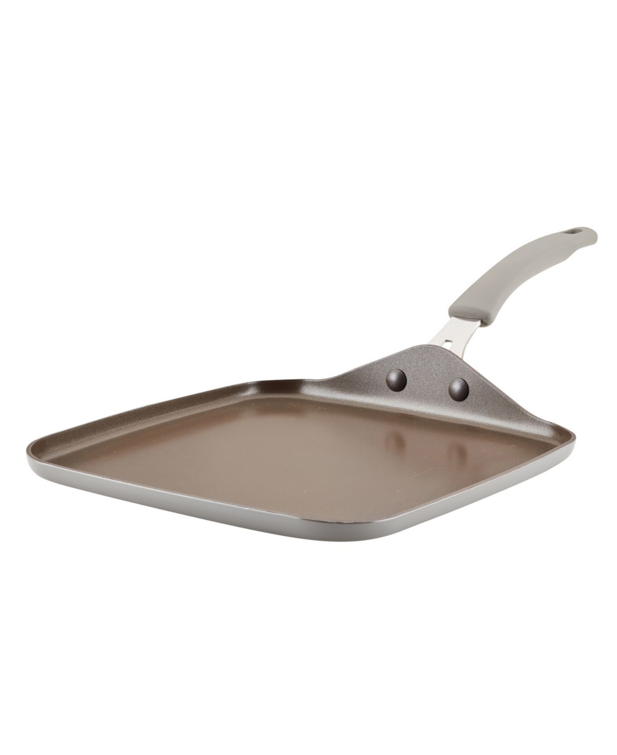 Shop Rachael Ray Cook + Create Aluminum Nonstick Square Stovetop Griddle Pan, 11" In Grey