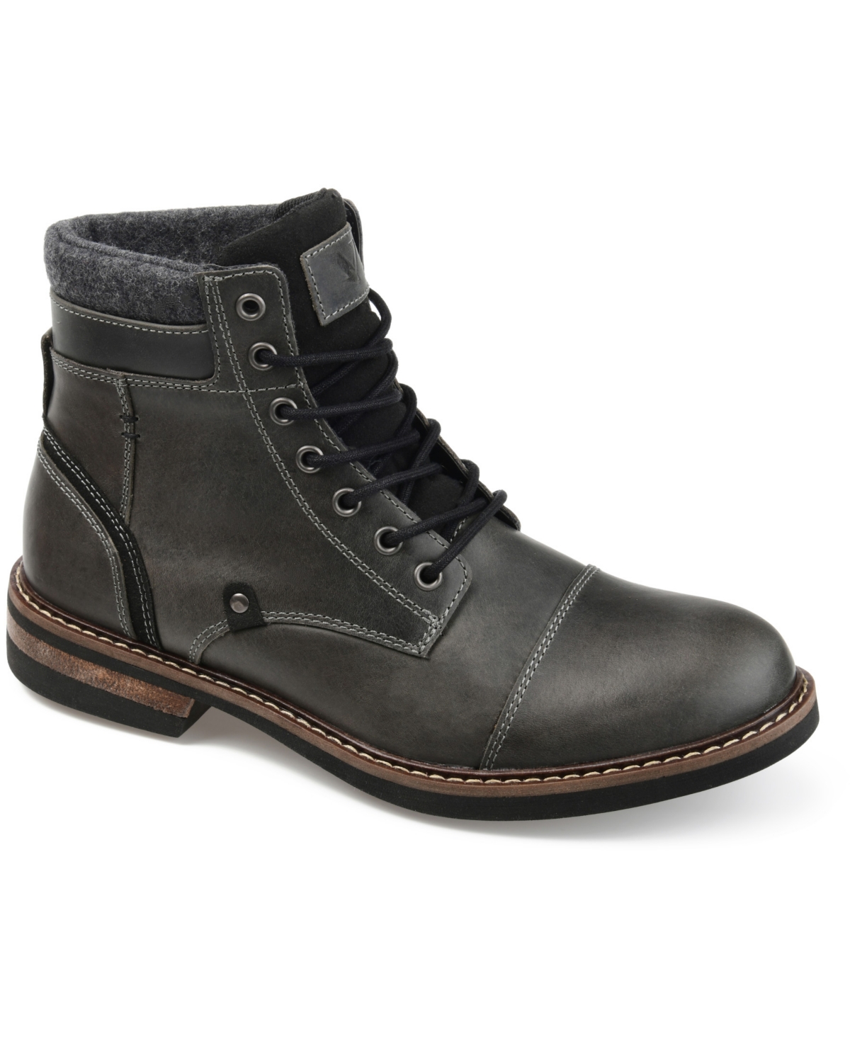 Men's Yukon Wide Width Tru Comfort Foam Lace-up Cap Toe Ankle Boot - Gray