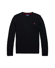 Big Boys Cable- Knit Sweater