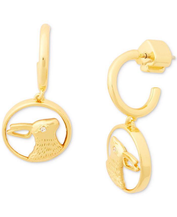 Kate spade pearl sale hoop earrings