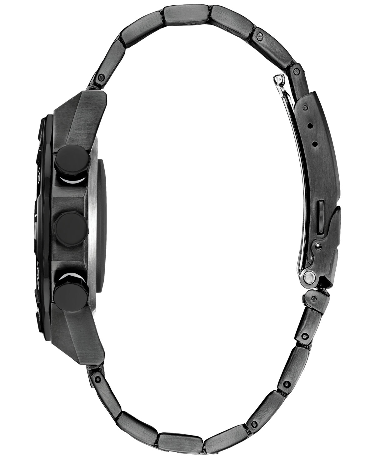 Citizen Men's Cz Smart Hybrid HrIon-Plated Stainless Steel Bracelet Smart Watch 44mm - Grey