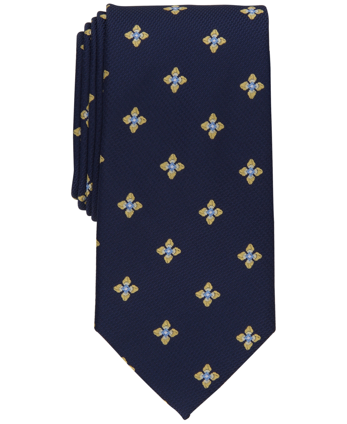 Men's Pearl Neat Tie, Created for Macy's - Yellow