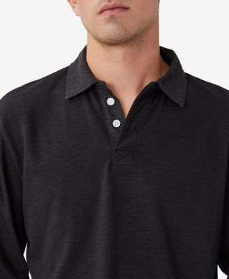 COTTON ON Men's Rugby Long Sleeve Polo Shirt & Reviews - Polos - Men ...