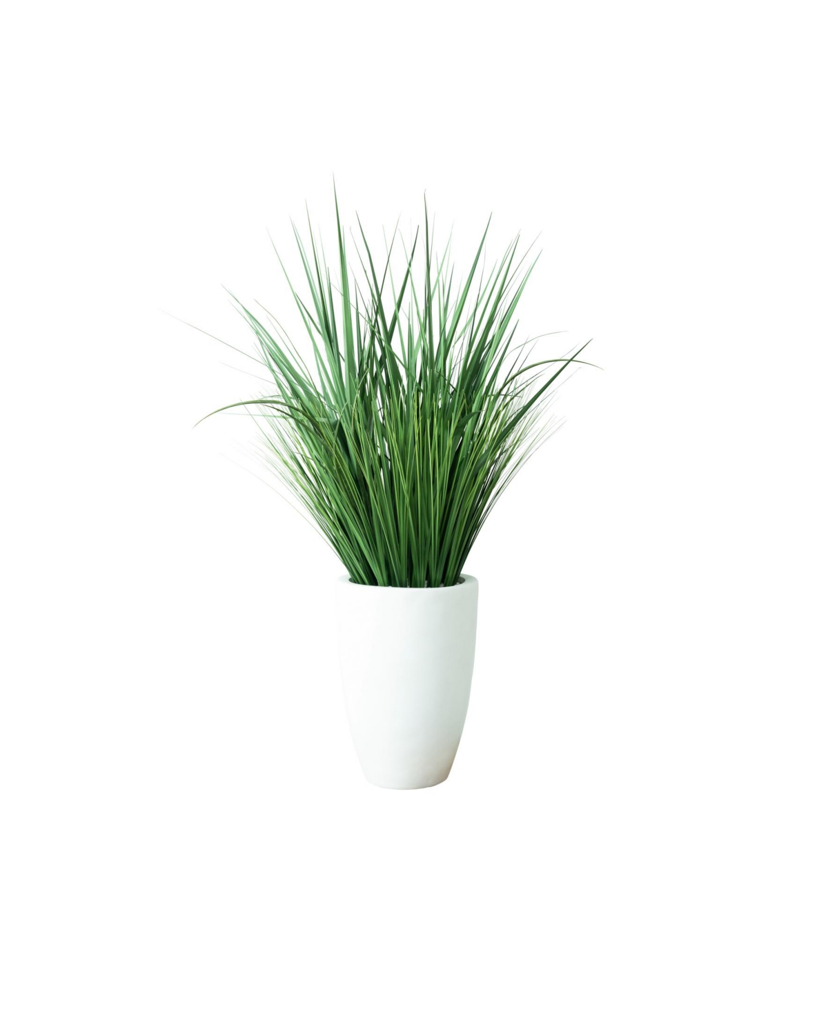 Artificial Grass Fiber Pot, 48" - White