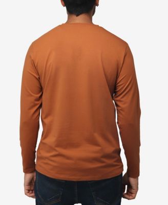 X RAY Men's Long Sleeve Henley T-Shirt