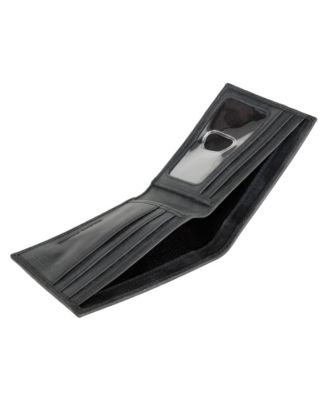 Men's Flag Embossed Leather Bifold Wallet