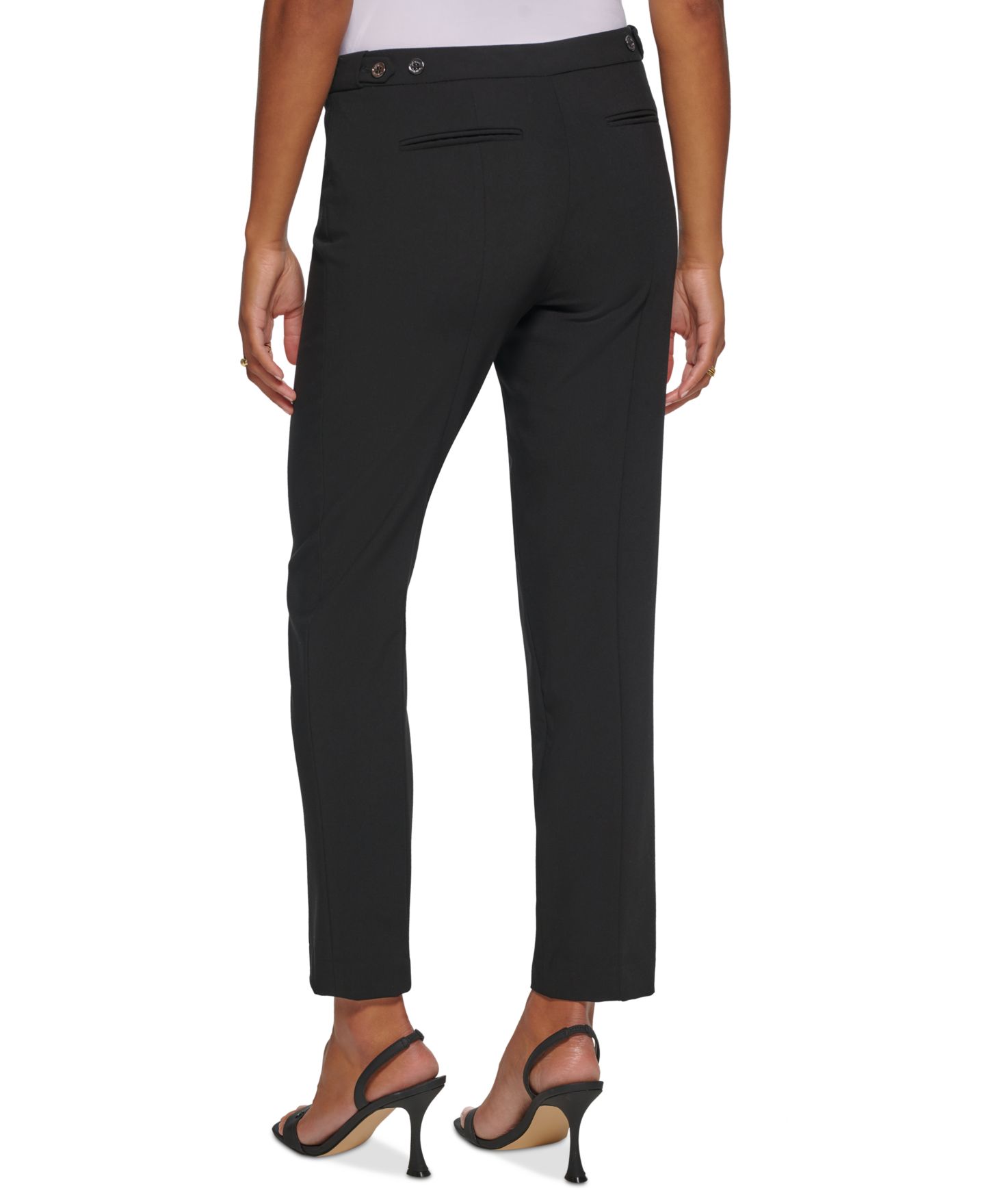 Женские брюки Calvin Klein Highline Ankle Length Pant, цвет: Чёрный — фото 2