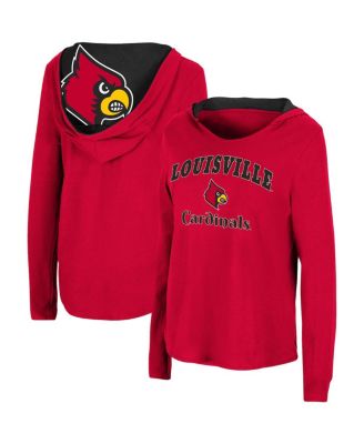 Colosseum Louisville Cardinals Women's Red Catalina Hoodie Long