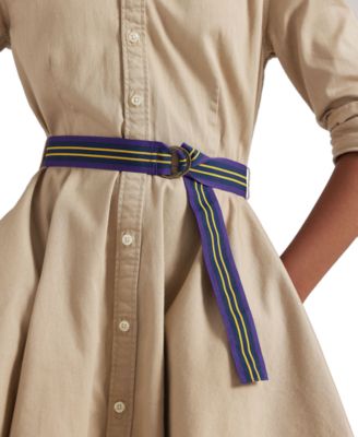 Polo Ralph Lauren Big Girls Belted Cotton Chino Shirtdress Polo Ralph Lauren Big Girls Belted Cotton Chino Shirtdress
