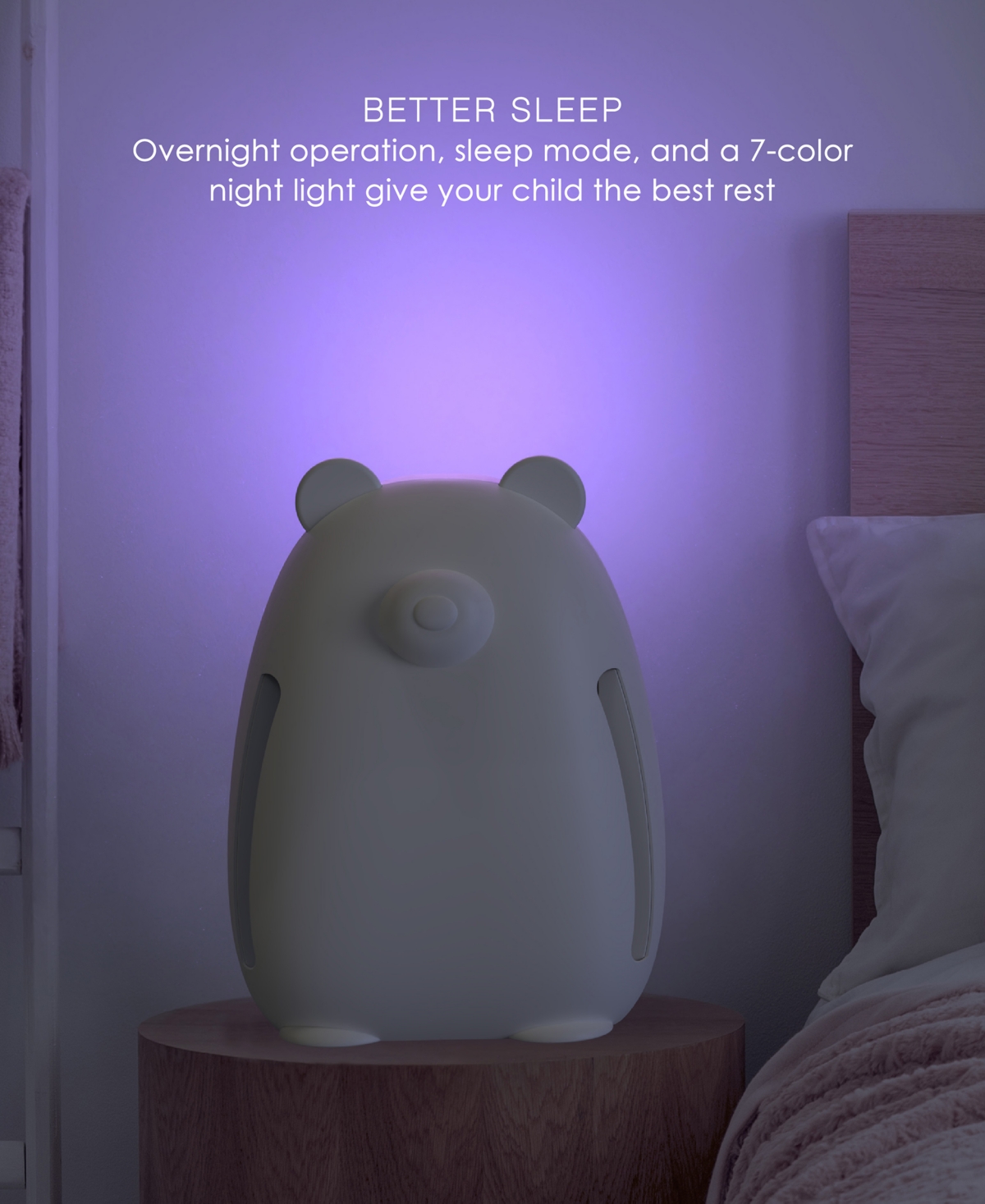 Shop Pure Enrichment Purezone True Hepa Bear-shaped Air Purifier In White